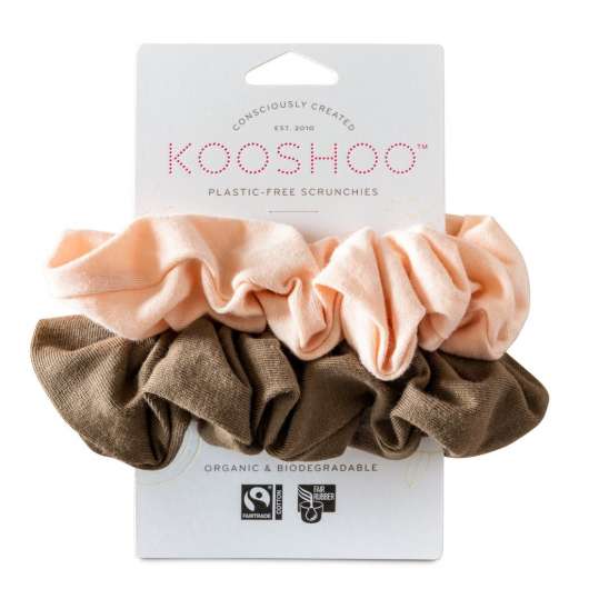 Kooshoo Scrunchies Blush Walnut