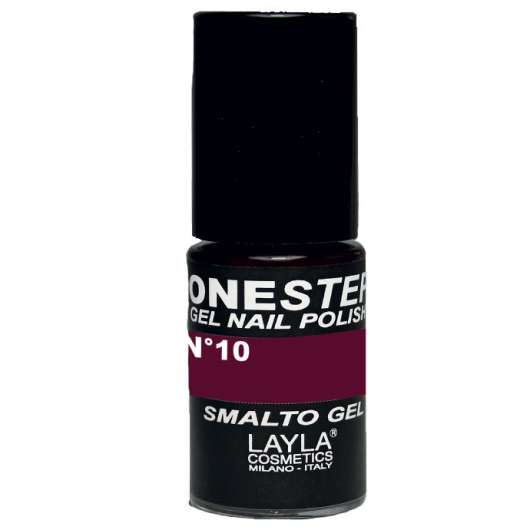 Layla One Step Gel Nail Polish Red In Brown