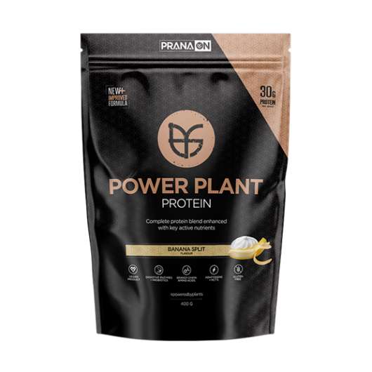 PranaOn Power Plant Protein Banana Split 400 g