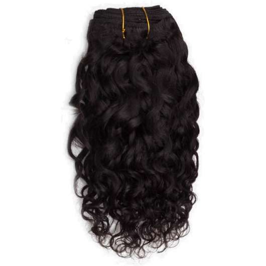 Rapunzel of Sweden Hair Weft Bouncy Curl 40cm 1.2 Black Brown