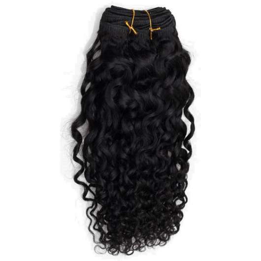 Rapunzel of Sweden Hair Weft Curly Curls 35cm 1.0 Black