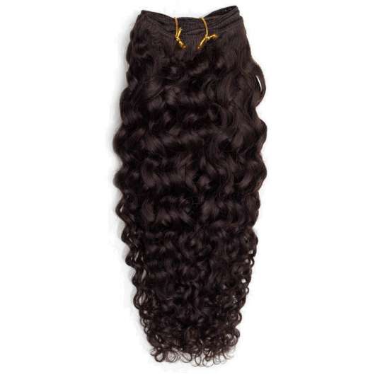 Rapunzel of Sweden Hair Weft Curly Curls 35cm 2.3 Chocolate Brown